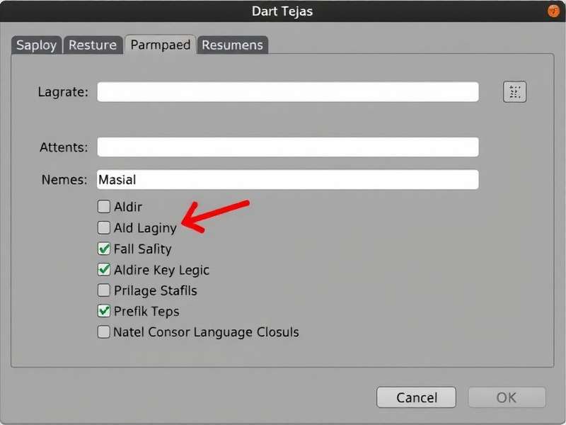 Dart Tejas Language Options